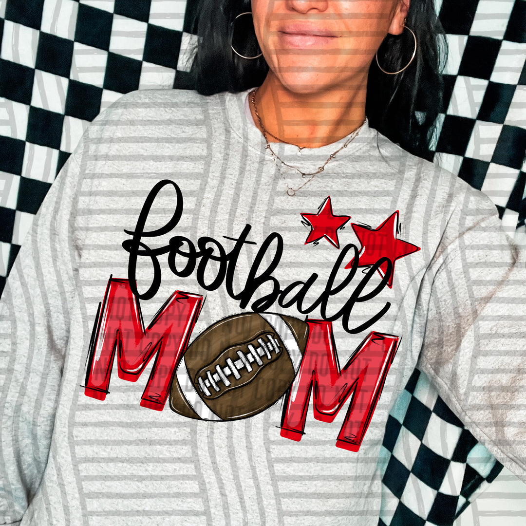 Sports Mom Football DTF Print
