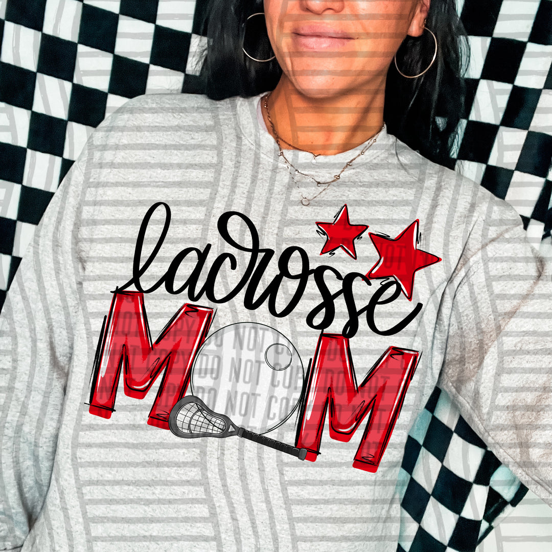 Sports Mom Lacrosse DTF Print