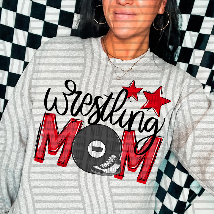 Sports Mom Wrestling DTF Print