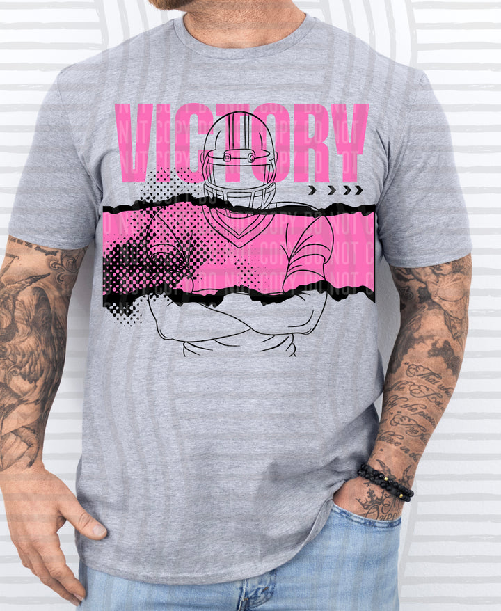 Victory Football Player DTF Print