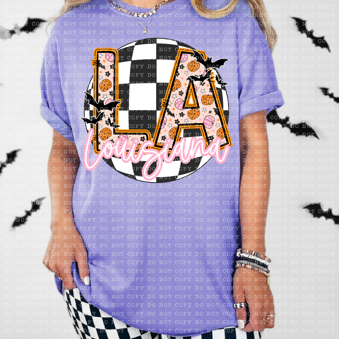 Pumpkin Batty States DTF Print