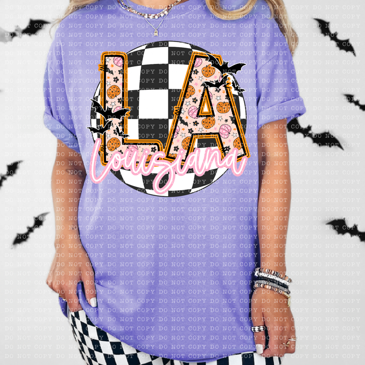 Pumpkin Batty States DTF Print