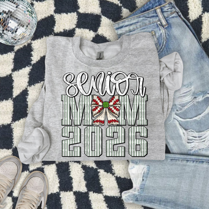 Senior Mom Baseball DTF Print