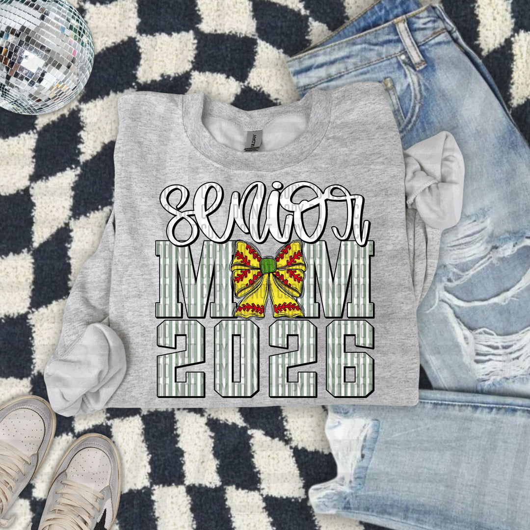 Senior Mom Softball DTF Print