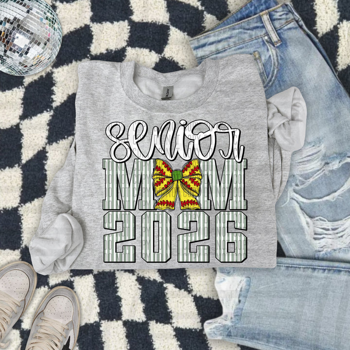 Senior Mom Softball DTF Print