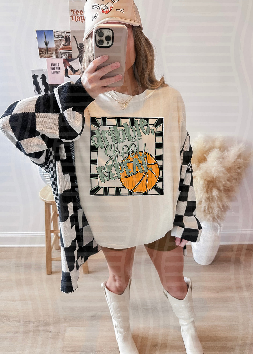 Dribble Shoot Repeat DTF Print