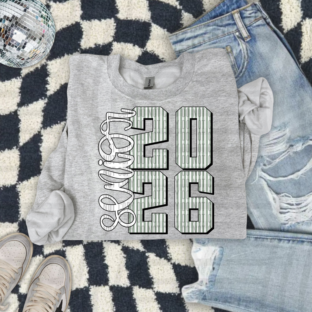 Senior 2026 Seersucker DTF Print