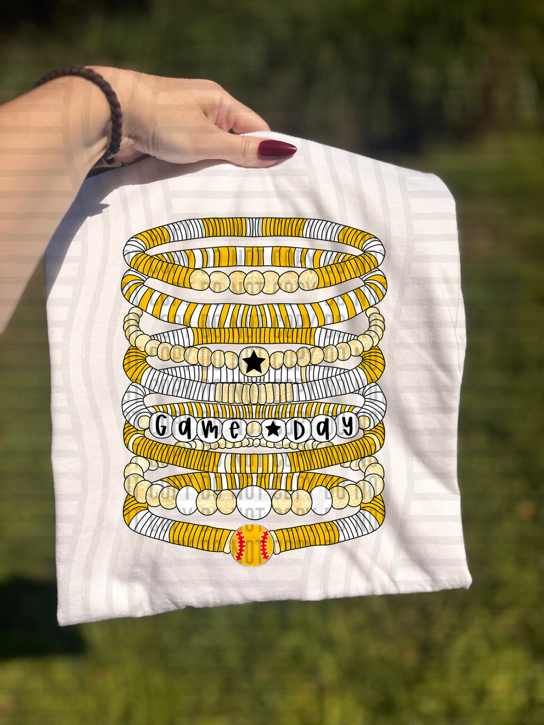 Softball Bracelets DTF Print