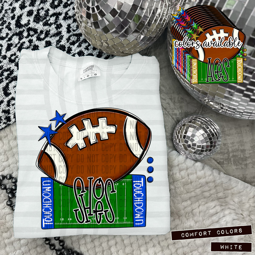 Football Name Plates DTF Print