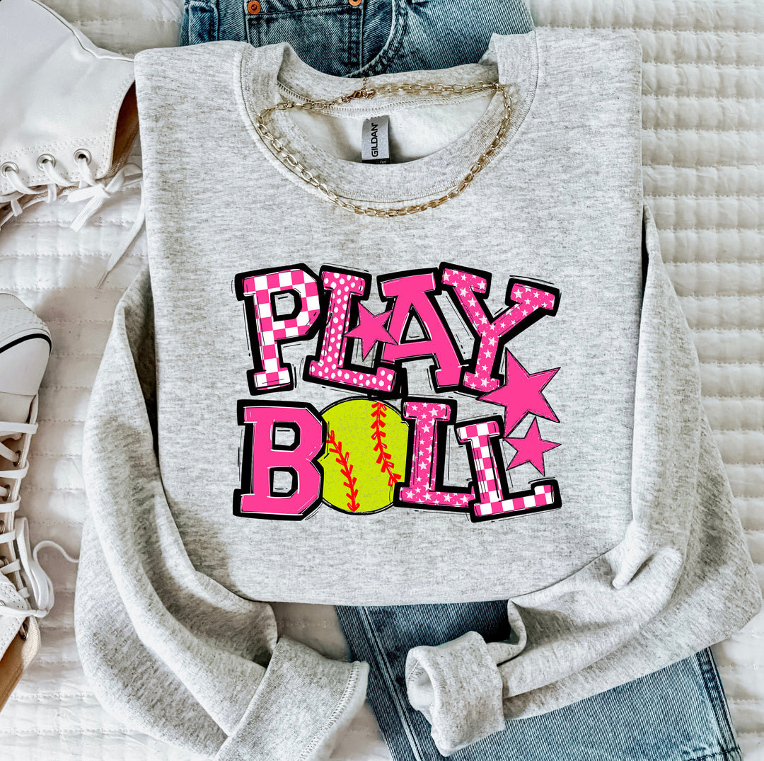 Play Ball Softball DTF Print