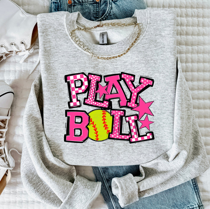 Play Ball Softball DTF Print