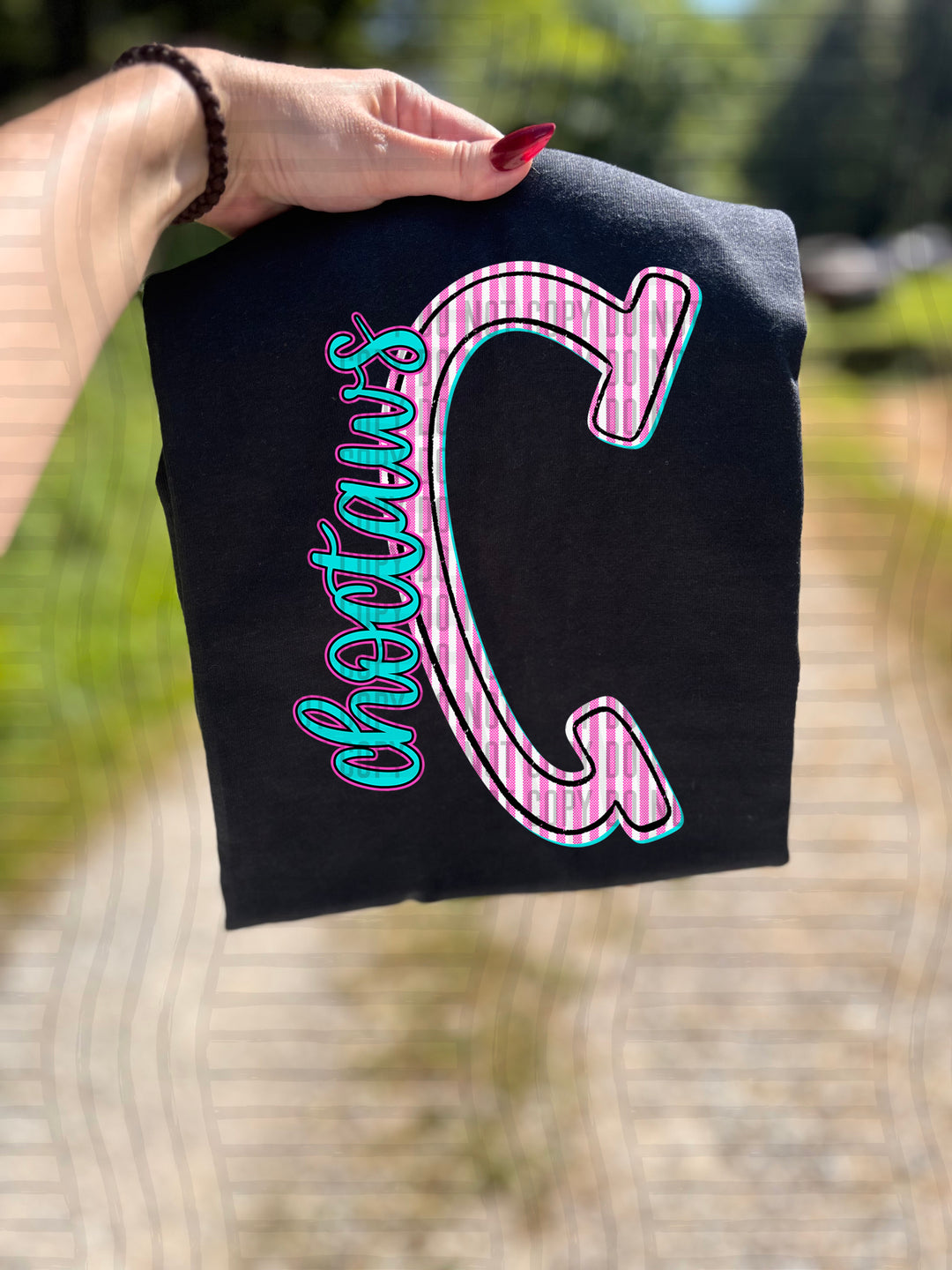 Mixy Pink Seersucker DTF Print