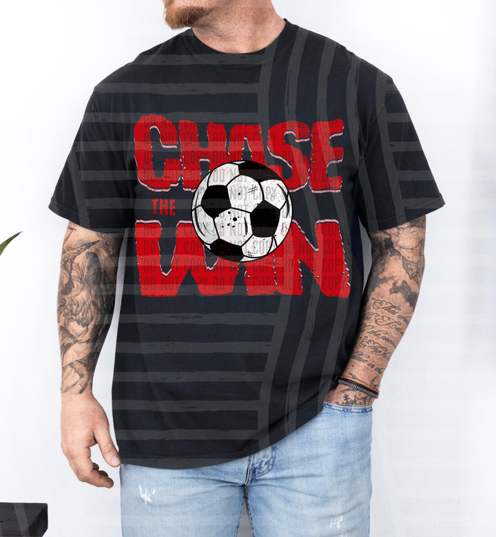 Chase The Win Soccer DTF Print
