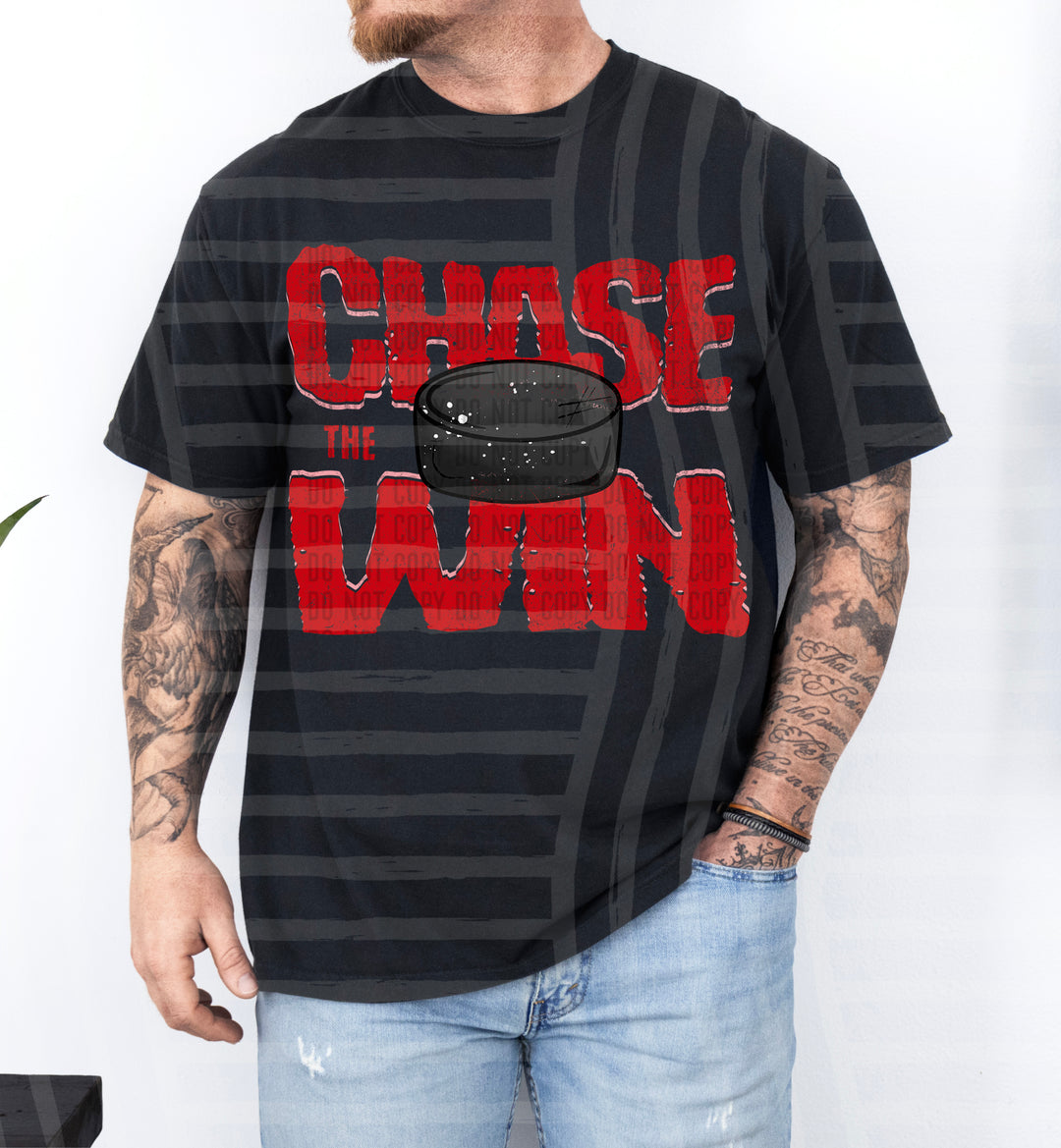 Chase The Win Hockey DTF Print