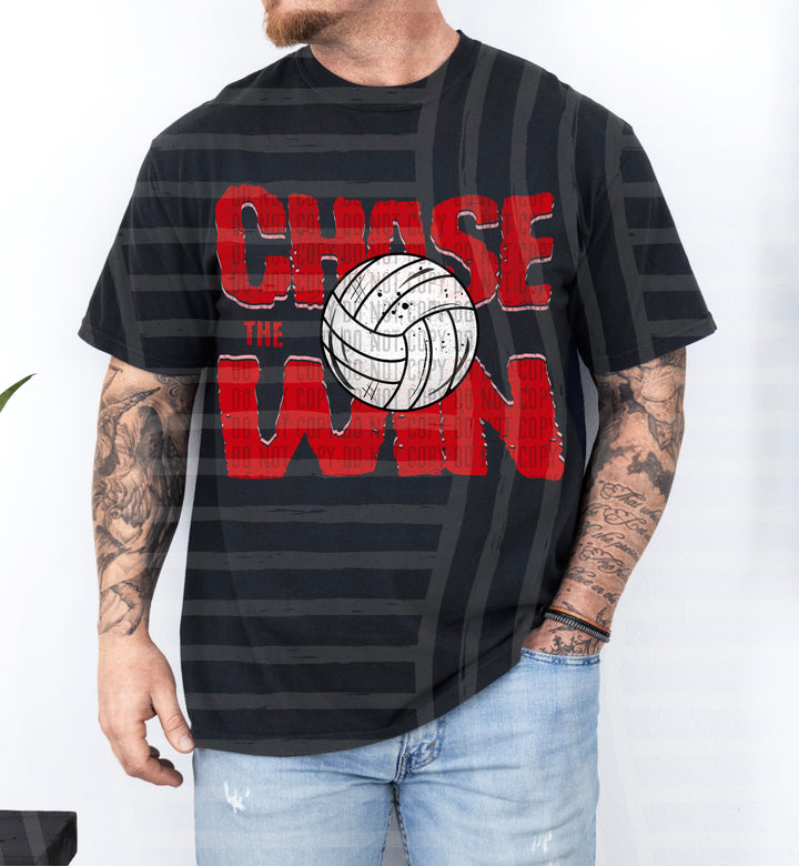 Chase The Win volleyball DTF Print