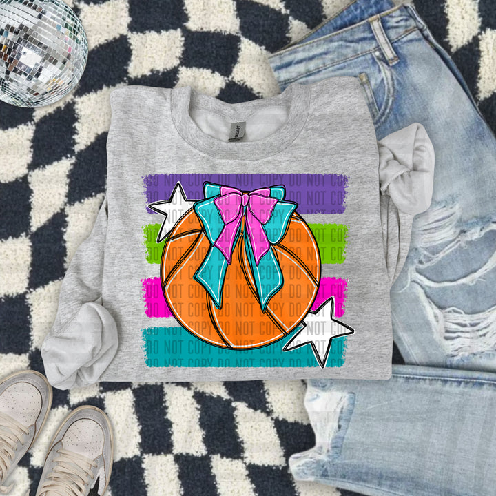Basketball Bow DTF Print
