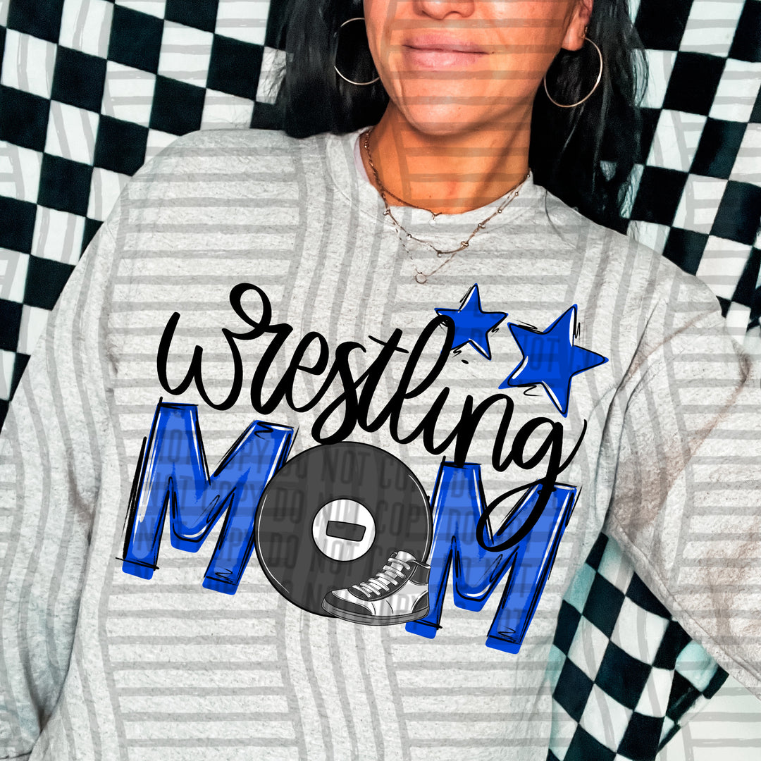 Sports Mom Wrestling DTF Print