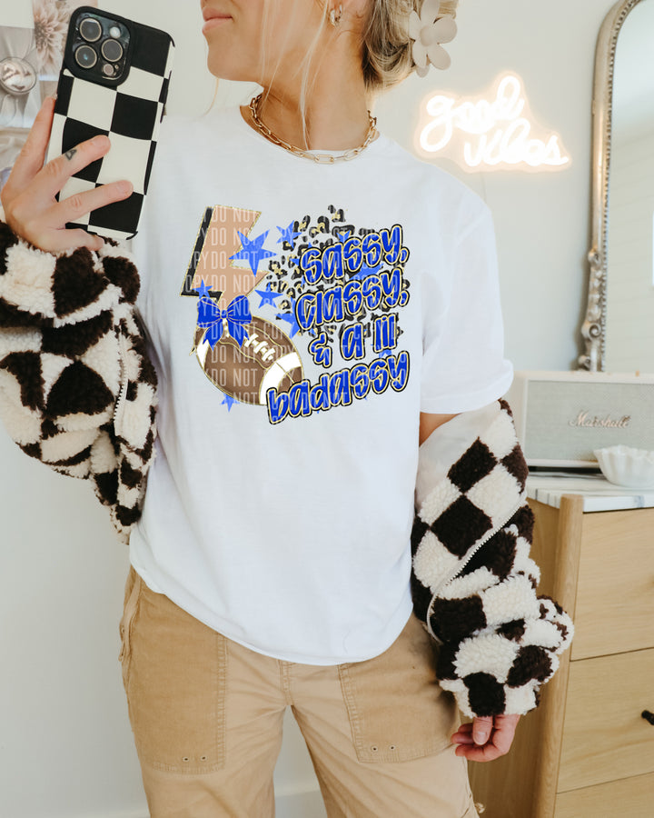 Sassy Classy Football DTF Print