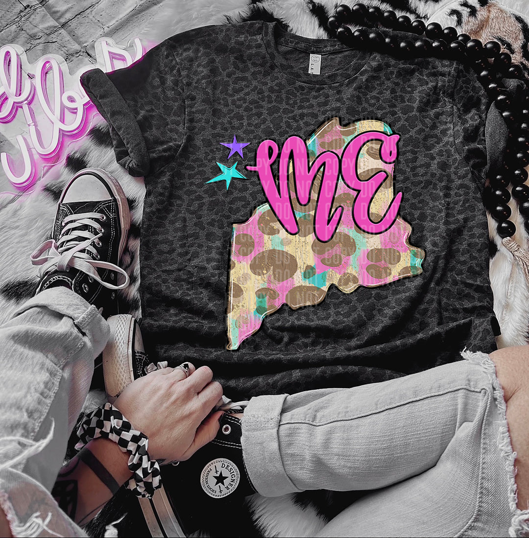 Preppy Bright States DTF Print