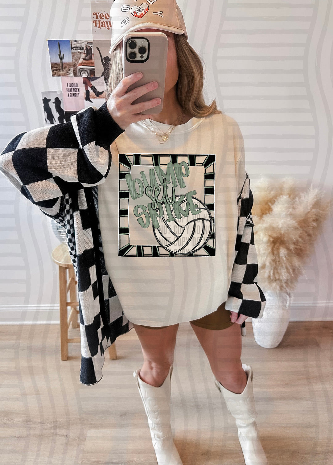 Bump Set Spike Volleyball DTF Print
