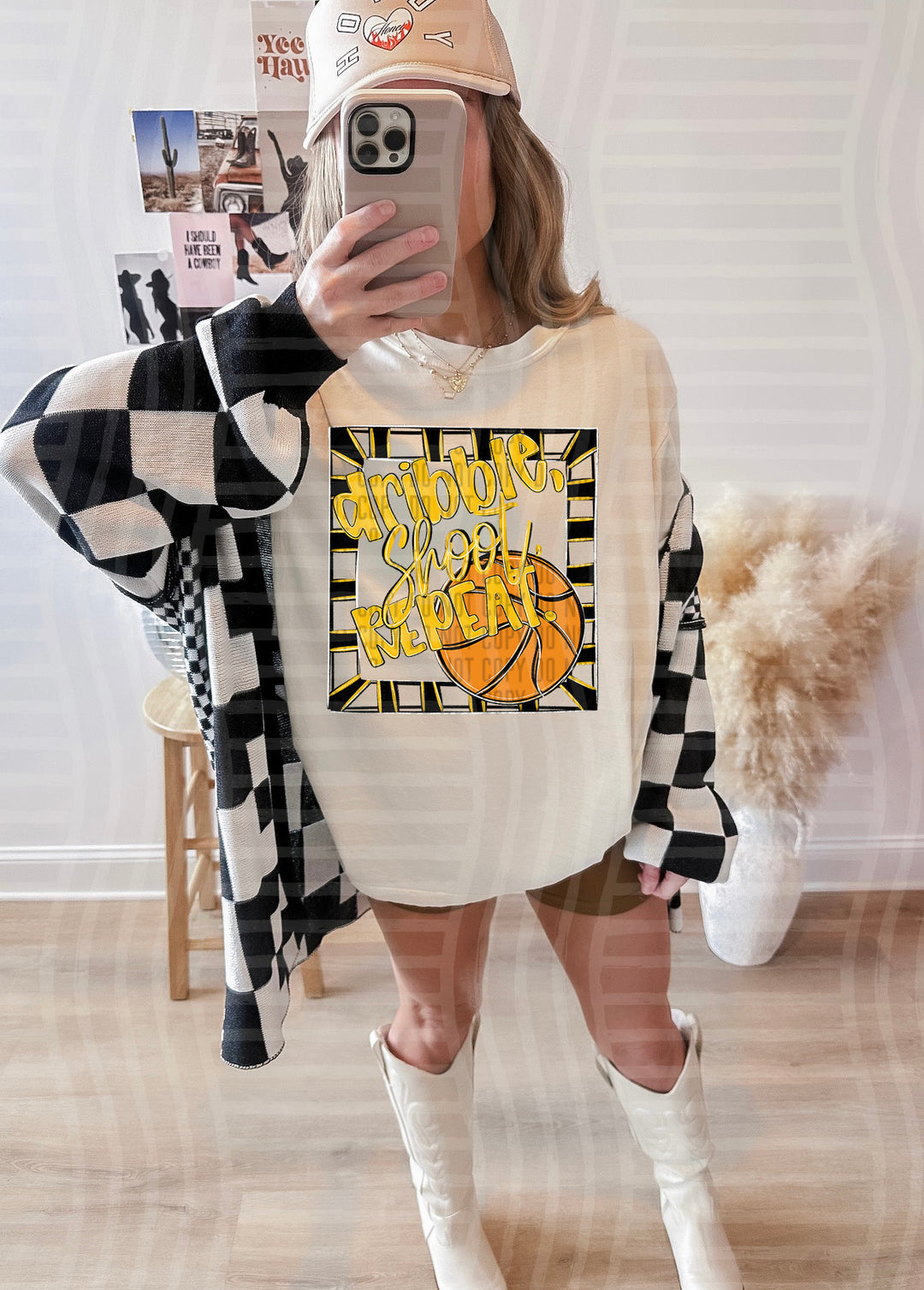 Dribble Shoot Repeat DTF Print