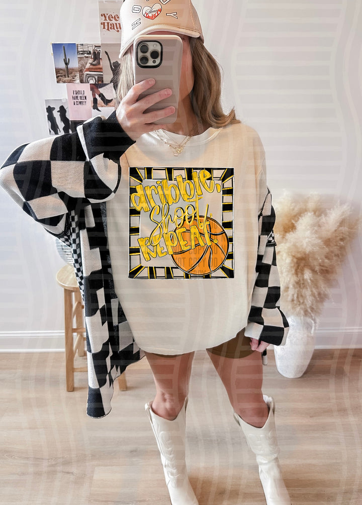 Dribble Shoot Repeat DTF Print