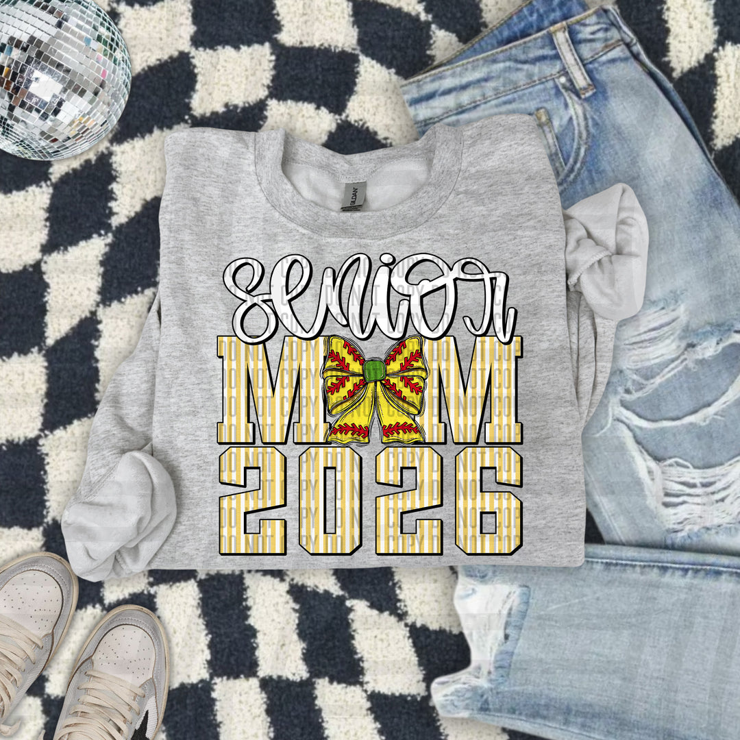Senior Mom Softball DTF Print
