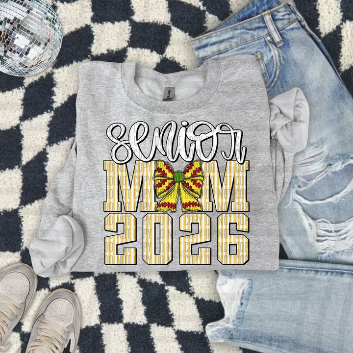 Senior Mom Softball DTF Print
