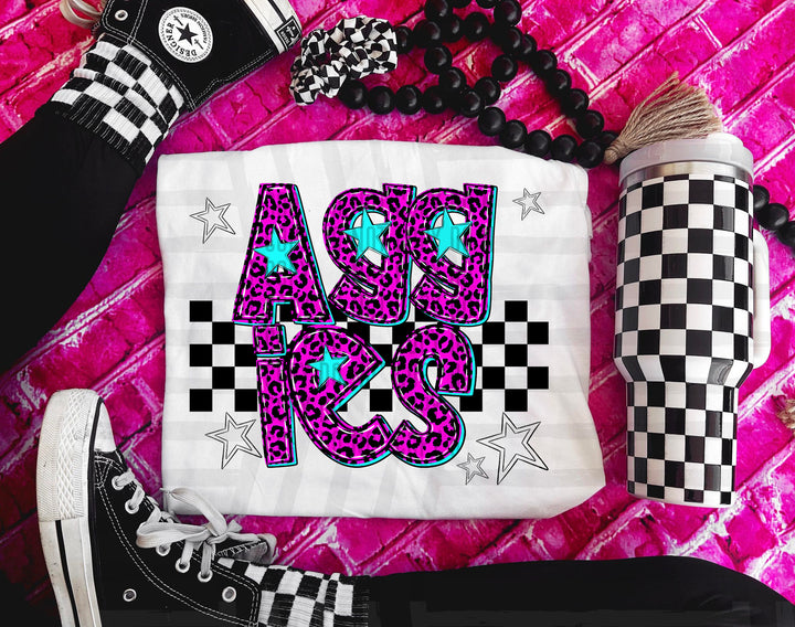 Pink Neon Leopard DTF Print