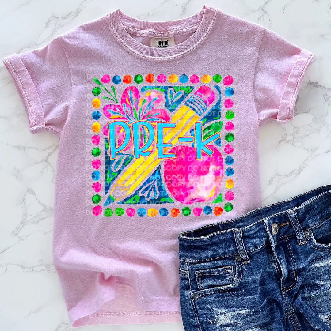 Floral Grade Levels DTF Print