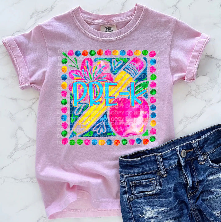 Floral Grade Levels DTF Print