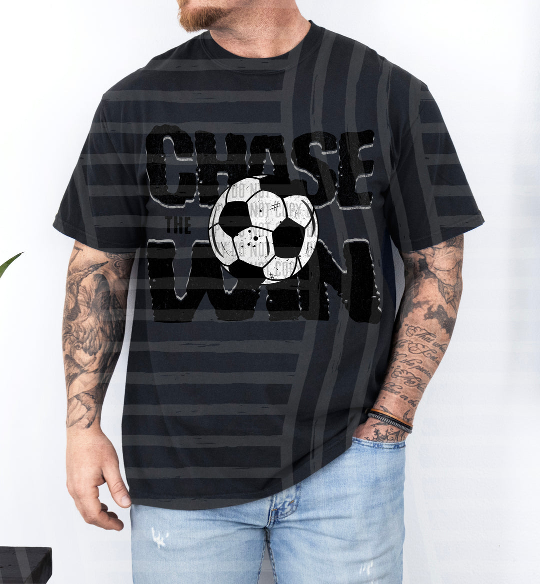 Chase The Win Soccer DTF Print