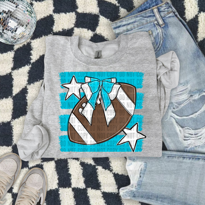 Football Bow DTF Print