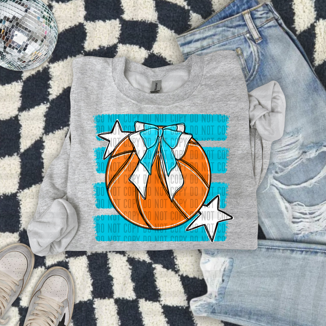 Basketball Bow DTF Print