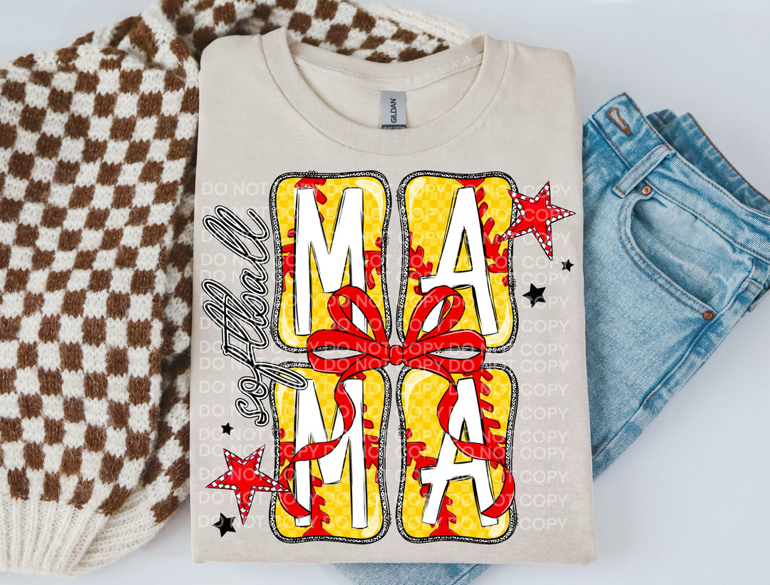 Softball Mama DTF Print