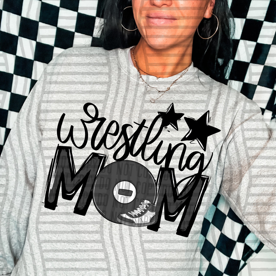 Sports Mom Wrestling DTF Print