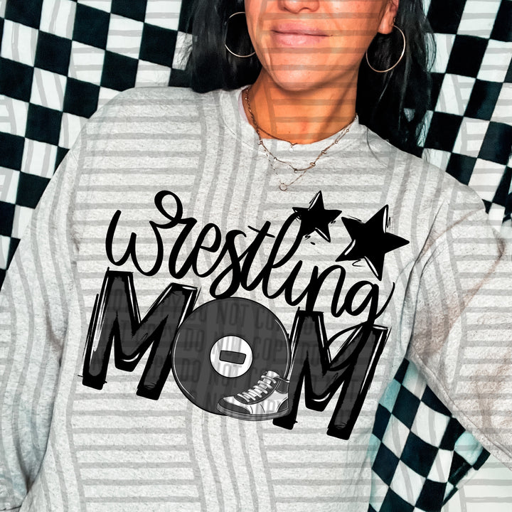 Sports Mom Wrestling DTF Print