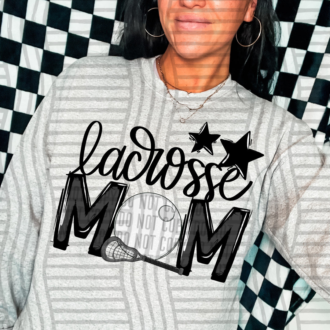 Sports Mom Lacrosse DTF Print