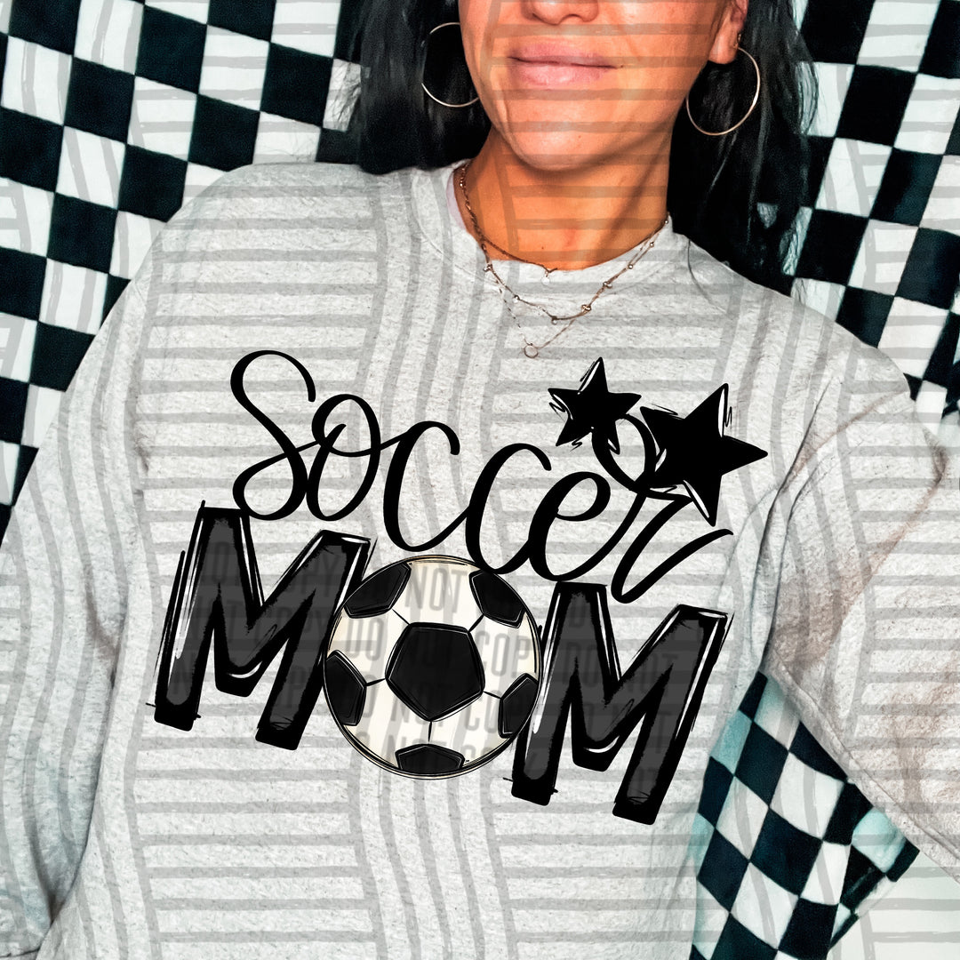 Sports Mom Soccer DTF Print