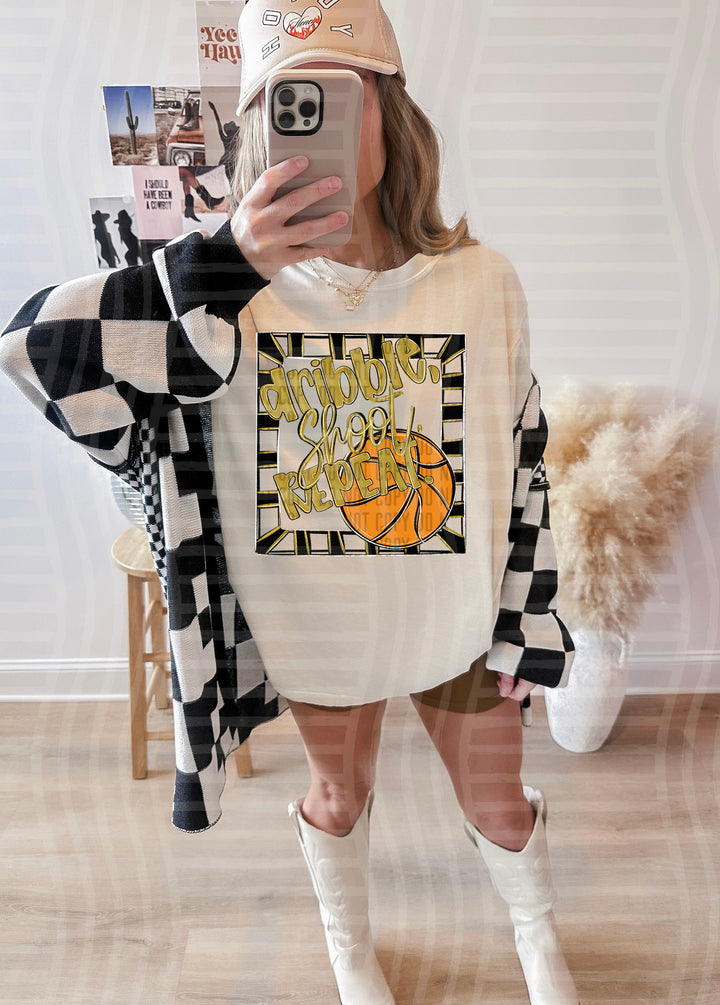 Dribble Shoot Repeat DTF Print