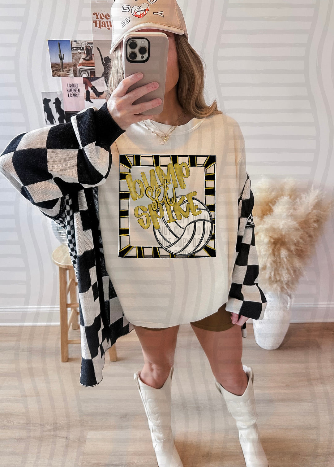 Bump Set Spike Volleyball DTF Print