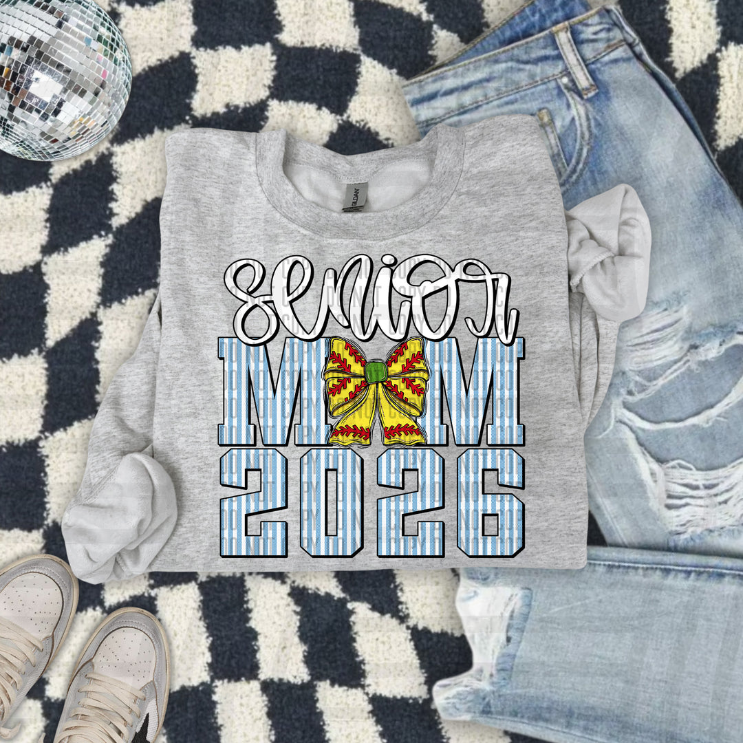 Senior Mom Softball DTF Print