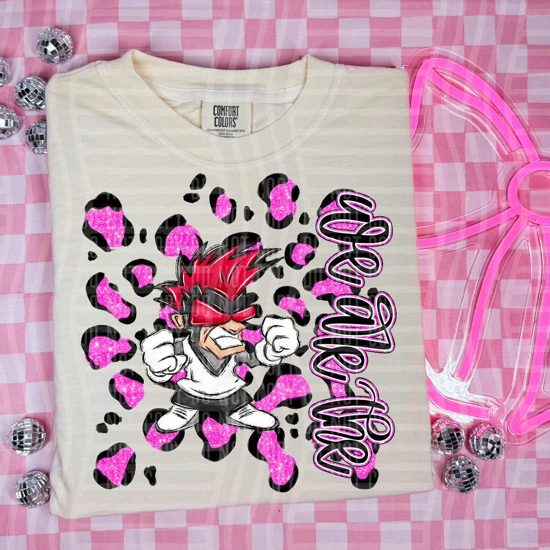 Preppy Leopard Mascot Heads DTF Print