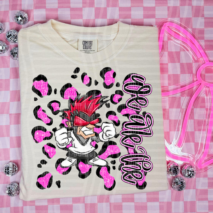 Preppy Leopard Mascot Heads DTF Print