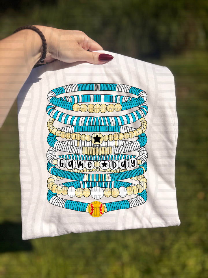 Softball Bracelets DTF Print