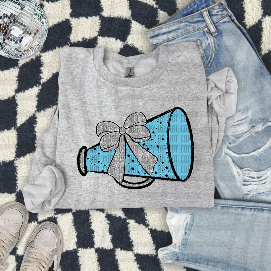 Megaphone Silver Accents DTF Print