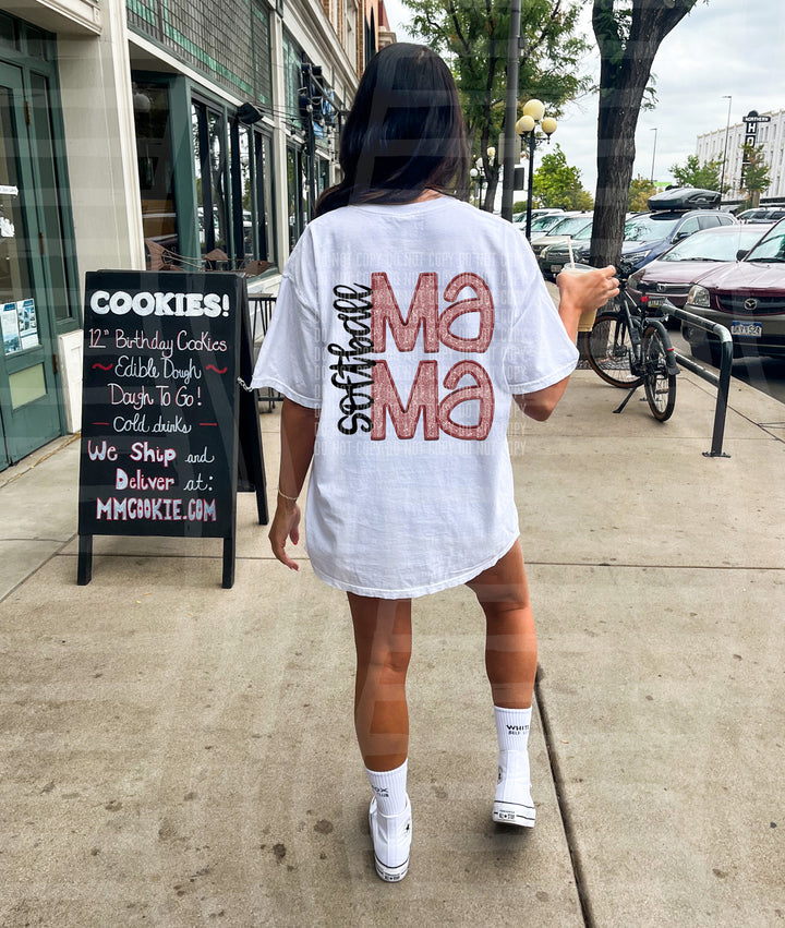 Sports Mama Softball DTF Print