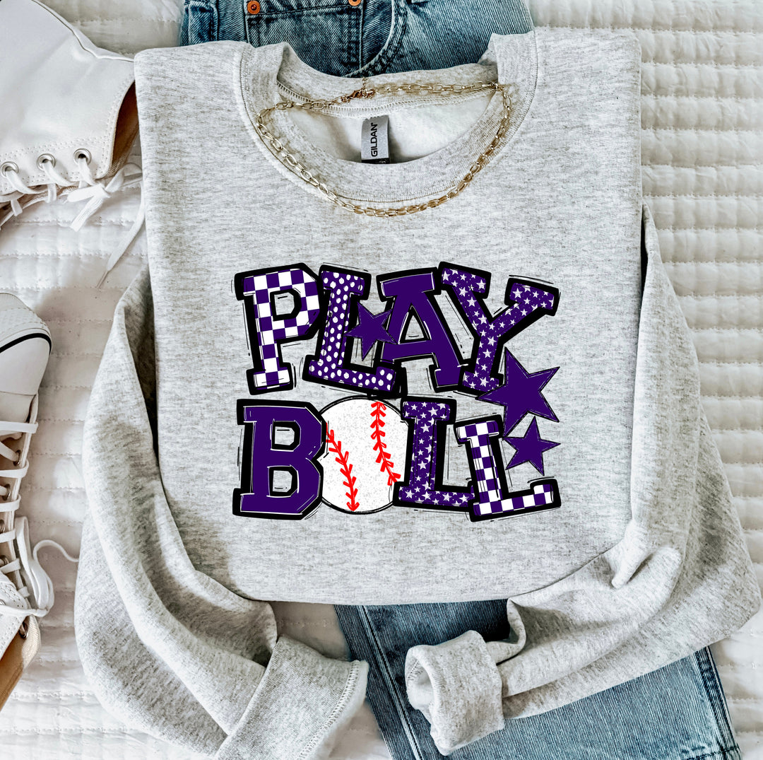 Play Ball Baseball DTF Print