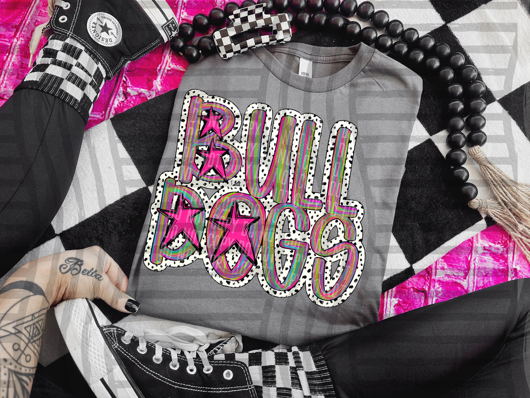 Brushstroke Dots DTF Print