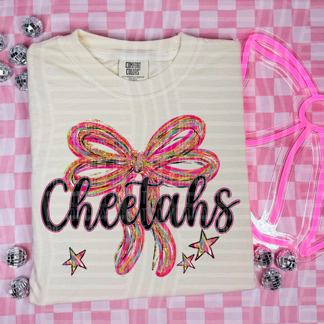 Whimsical Christmas Bows Mascots DTF Print